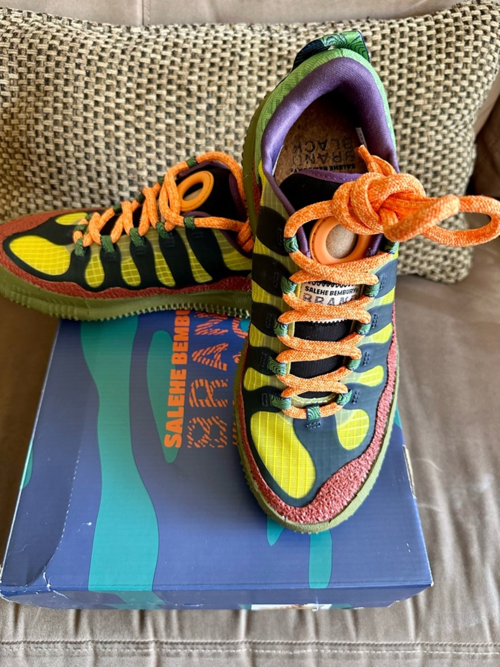 Brandblack Men's Trail Sneakers - Green/Yellow/Orange/Purple